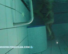 NEW! He tries to fuck his horny wife in the empty jacuzzi, but then he is unfortunately interrupted. Still, he remains horny.