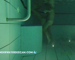 NEW! He tries to fuck his horny wife in the empty jacuzzi, but then he is unfortunately interrupted. Still, he remains horny.