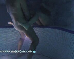 NEW! He tries to fuck his horny wife in the empty jacuzzi, but then he is unfortunately interrupted. Still, he remains horny.