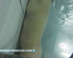 NEW! Now the Asian lady with the big nipples finds out what the underwater jet can do for her.