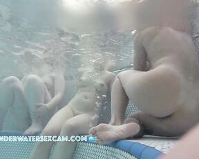 NEW! If they look over at me and a little underwater, they can see my big hard cock.