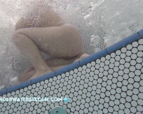 NEW! If they look over at me and a little underwater, they can see my big hard cock.