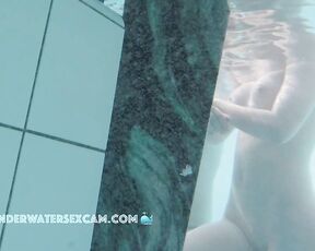 NEW! A pretty girl filmed with a hidden camera while she waits at a nudist resort and the voyeur talks to her.