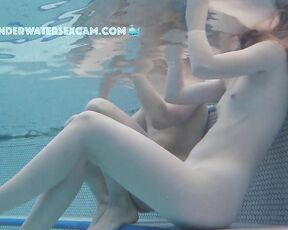 NEW! When the water is so clear and the light so bright, it's hard to hide an erection in the sauna pool.