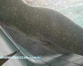 NEW! This horny young girlfriend of the old white man knows exactly what she's doing and knows that I'm watching her.