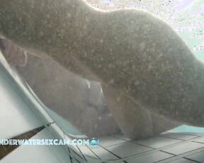 NEW! This horny young girlfriend of the old white man knows exactly what she's doing and knows that I'm watching her.