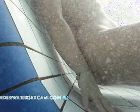 NEW! This horny young girlfriend of the old white man knows exactly what she's doing and knows that I'm watching her.