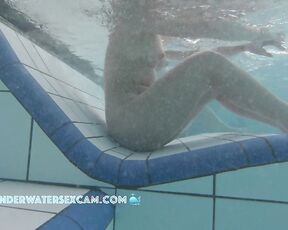 NEW! This horny young girlfriend of the old white man knows exactly what she's doing and knows that I'm watching her.