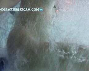 NEW! This young girl discovered the floor bubbler in the sauna pool and uses it to masturbate.