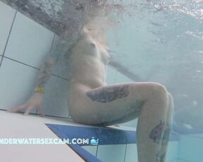 NEW! What kind of idiot would leave this pretty girl alone in the sauna pool? Then everyone can ask her how she's doing.