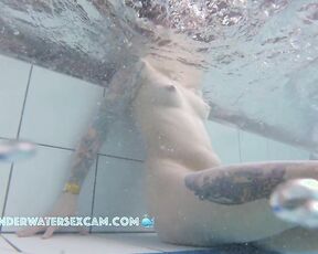 NEW! What kind of idiot would leave this pretty girl alone in the sauna pool? Then everyone can ask her how she's doing.