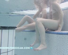 NEW! Those two are really cute! Let's see what they say when I sit down between them with a huge boner.