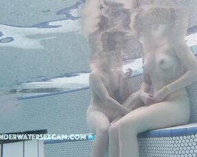 NEW! Those two are really cute! Let's see what they say when I sit down between them with a huge boner.