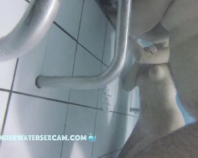 NEW! His big belly is actually blocking our view of this beautiful young woman, and that's not fair!