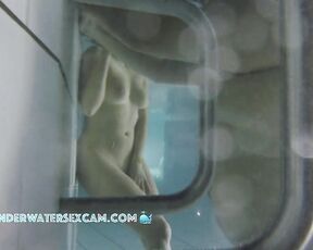 NEW! His big belly is actually blocking our view of this beautiful young woman, and that's not fair!