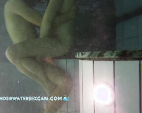 NEW! This gay couple waits until it gets dark, and then they both play with each other's dicks a little