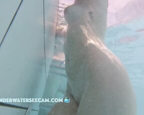 NEW! This hot chick loves to get naked in the sauna pool because it really turns her on