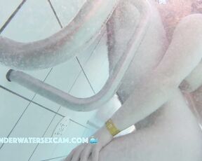 NEW! Instead of fucking his hot teen girlfriend with the amazing breasts, he prefers to try the underwater jet