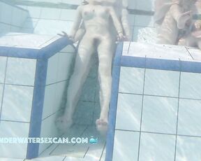 NEW! This super-cute Asian teen girl feels a hard, big prick on her ass and pussy