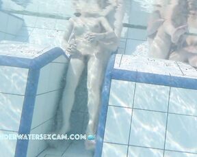 NEW! This super-cute Asian teen girl feels a hard, big prick on her ass and pussy