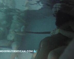 NEW! Everyone in the hot tub thought the two were having sex, but the camera shows that they're just enjoying a tantric massage ;-)