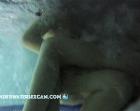 NEW! The two young lesbians have no problem at all fingering each other in front of the other people in the hot tub