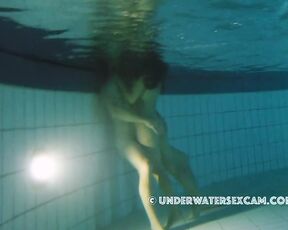 NEW! He's totally crazy about this hot Latina and wants to show her not just how to swim, but other things too