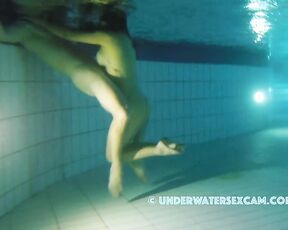 NEW! He's totally crazy about this hot Latina and wants to show her not just how to swim, but other things too