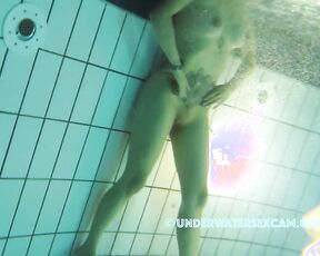 NEW! He's totally crazy about this hot Latina and wants to show her not just how to swim, but other things too