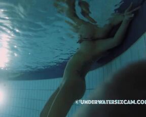 NEW! This girl is really getting into masturbating in front of the voyeur, and then something happens that he just can't hold back.