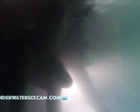 NEW! Unfortunately, the water is really cloudy from all the cum, but I think they're practicing for real pool sex