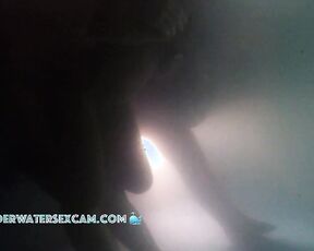 NEW! Unfortunately, the water is really cloudy from all the cum, but I think they're practicing for real pool sex