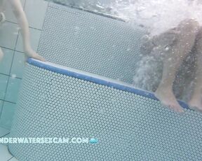 NEW! These two hot girls are enjoying the bubbles on their pussies in the whirlpool.
