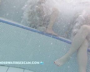 NEW! These two hot girls are enjoying the bubbles on their pussies in the whirlpool.