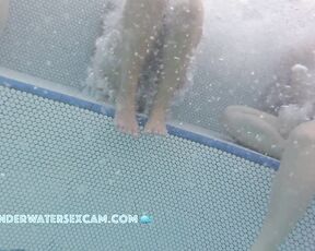NEW! These two hot girls are enjoying the bubbles on their pussies in the whirlpool.