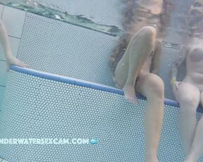 NEW! These two hot girls are enjoying the bubbles on their pussies in the whirlpool.