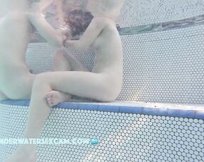 NEW! This teen couple is also here naked for the first time, and they have no idea what all they could do underwater
