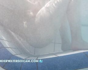 NEW! This young, busty girl is using the small massage jets exactly as their inventor intended