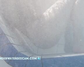 NEW! This young, busty girl is using the small massage jets exactly as their inventor intended