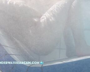 NEW! This young, busty girl is using the small massage jets exactly as their inventor intended