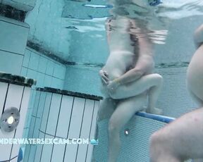 NEW! These two are fucking like rabbits in front of other people at a public pool