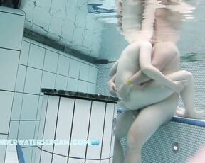 NEW! These two are fucking like rabbits in front of other people at a public pool