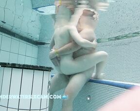 NEW! These two are fucking like rabbits in front of other people at a public pool