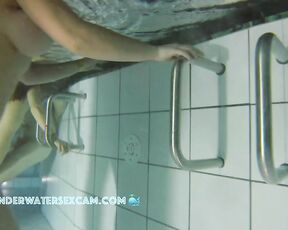 NEW! She has incredibly large breasts, but unfortunately she hides them a little behind him