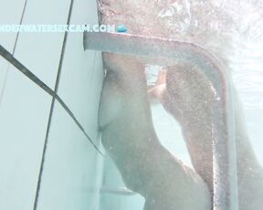 NEW! This hot girl is fully embracing her lust and letting herself be satisfied by a big cock AND an underwater jet