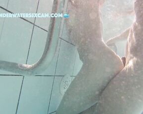 NEW! This hot girl is fully embracing her lust and letting herself be satisfied by a big cock AND an underwater jet