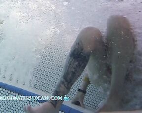 NEW! She seems to really like the bubbles, the way she's holding her pussy out