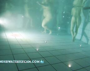 NEW! This lesbian girl discovers the underwater jet, and her girlfriend lets her masturbate