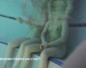 NEW! These two girls really get their kicks sitting naked in the hot tub