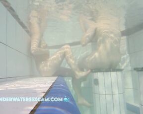 NEW! I always wonder if lesbian girls ever want to try it with a big, hard cock in the pool